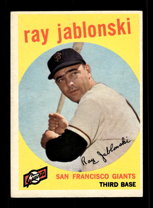 1959 Topps #342 Ray Jablonski San Francisco Giants EX 10012066