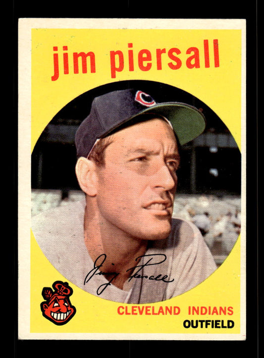 1959 Topps #355 Jim Piersall Cleveland Indians EX 10012067