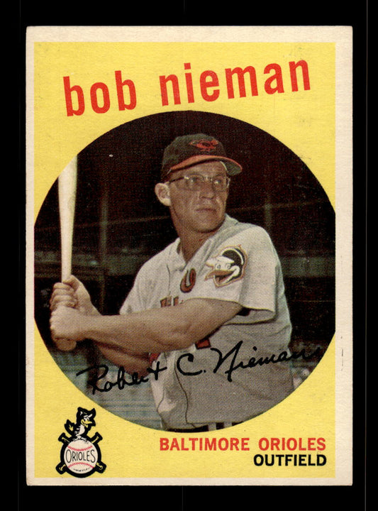 1959 Topps #375 Bob Nieman Baltimore Orioles EX 10012077