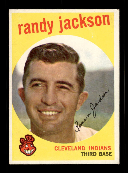 1959 Topps #394 Randy Jackson Cleveland Indians EX 10012082