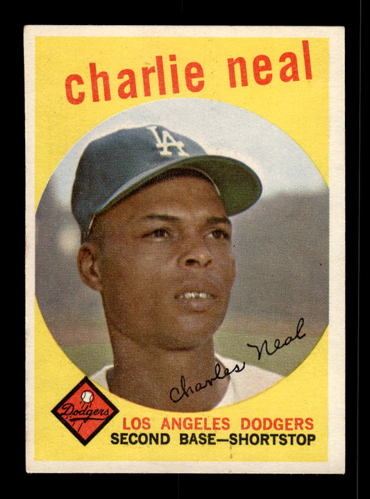 1959 Topps #427 Charlie Neal Los Angeles Dodgers EX 10012086