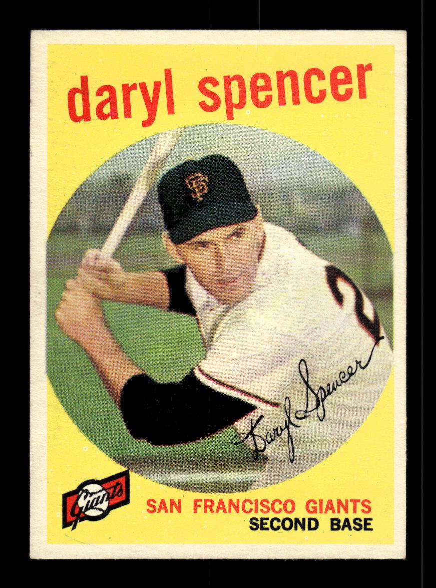 1959 Topps #443 Daryl Spencer San Francisco Giants EX 10012090