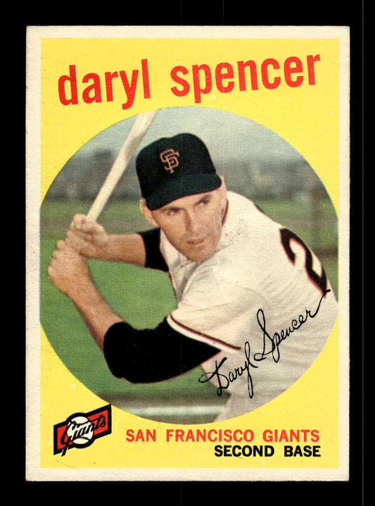 1959 Topps #443 Daryl Spencer San Francisco Giants EX 10012090