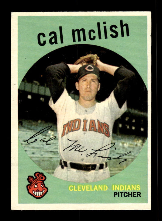 1959 Topps #445 Cal McLish Cleveland Indians EX 10012091