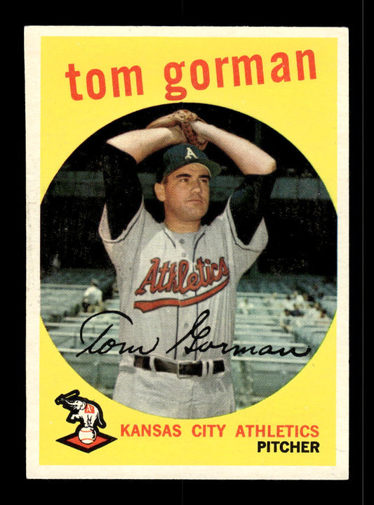 1959 Topps #449 Tom Gorman Kansas City Athletics EX 10012092