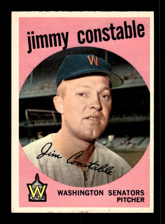 1959 Topps #451 Jimmy Constable Washington Senators EX 10012093