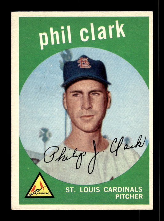1959 Topps #454 Phil Clark St. Louis Cardinals EX 10012095