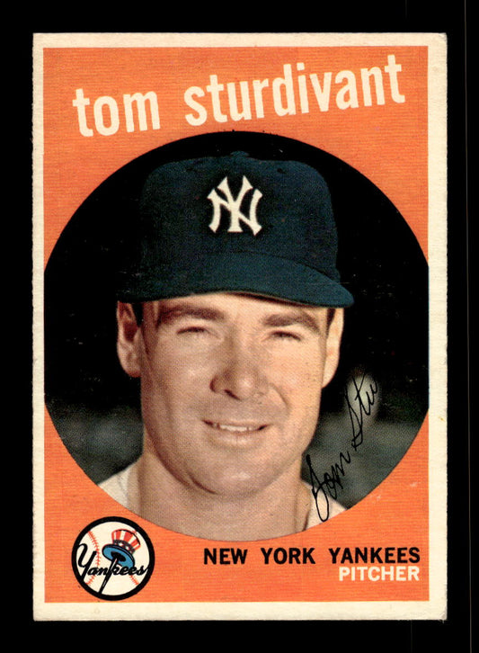 1959 Topps #471 Tom Sturdivant New York Yankees EX 10012096
