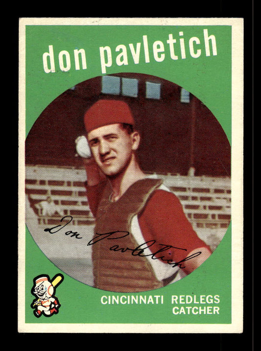 1959 Topps #494 Don Pavletich Cincinnati Redlegs EX 10012101