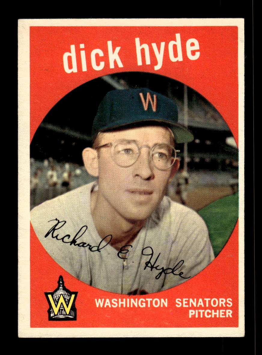 1959 Topps #498 Dick Hyde Washington Senators EX 10012104