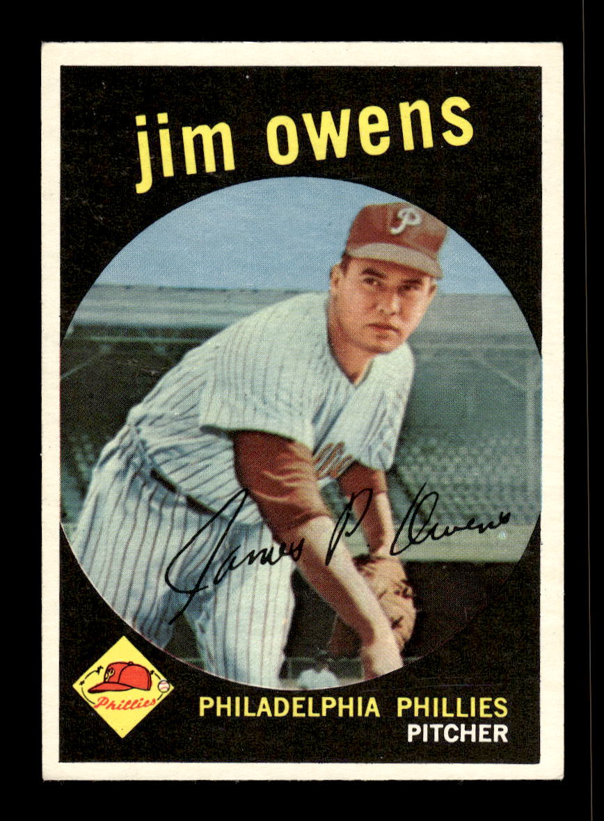 1959 Topps #503 Jim Owens Philadelphia Phillies EX 10012107