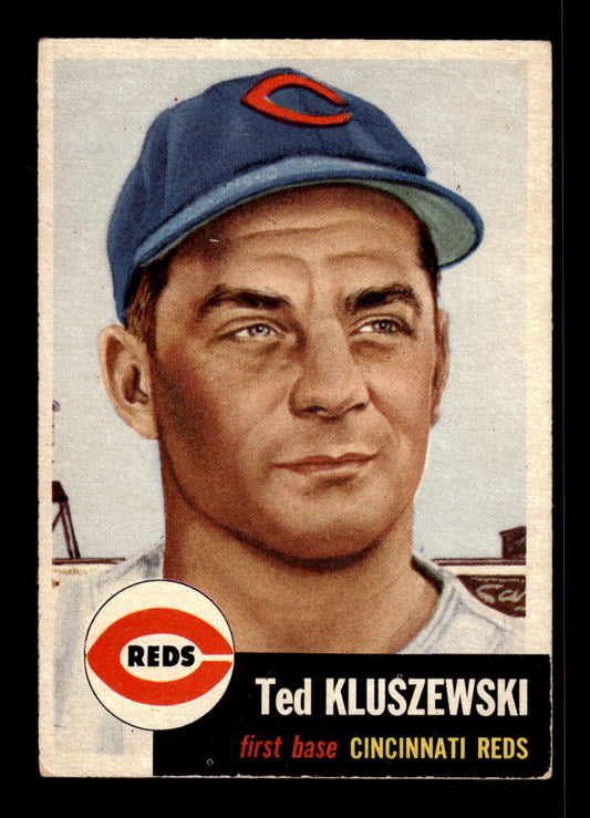 1953 Topps #162b Ted Kluszewski Cincinnati Reds VG 10012112