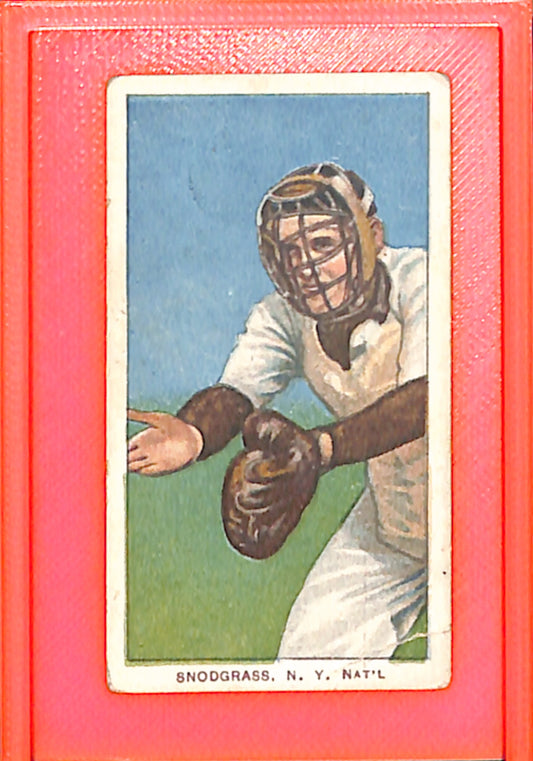 1909-11 T206 Fred Snodgrass New York Giants VG 10012123