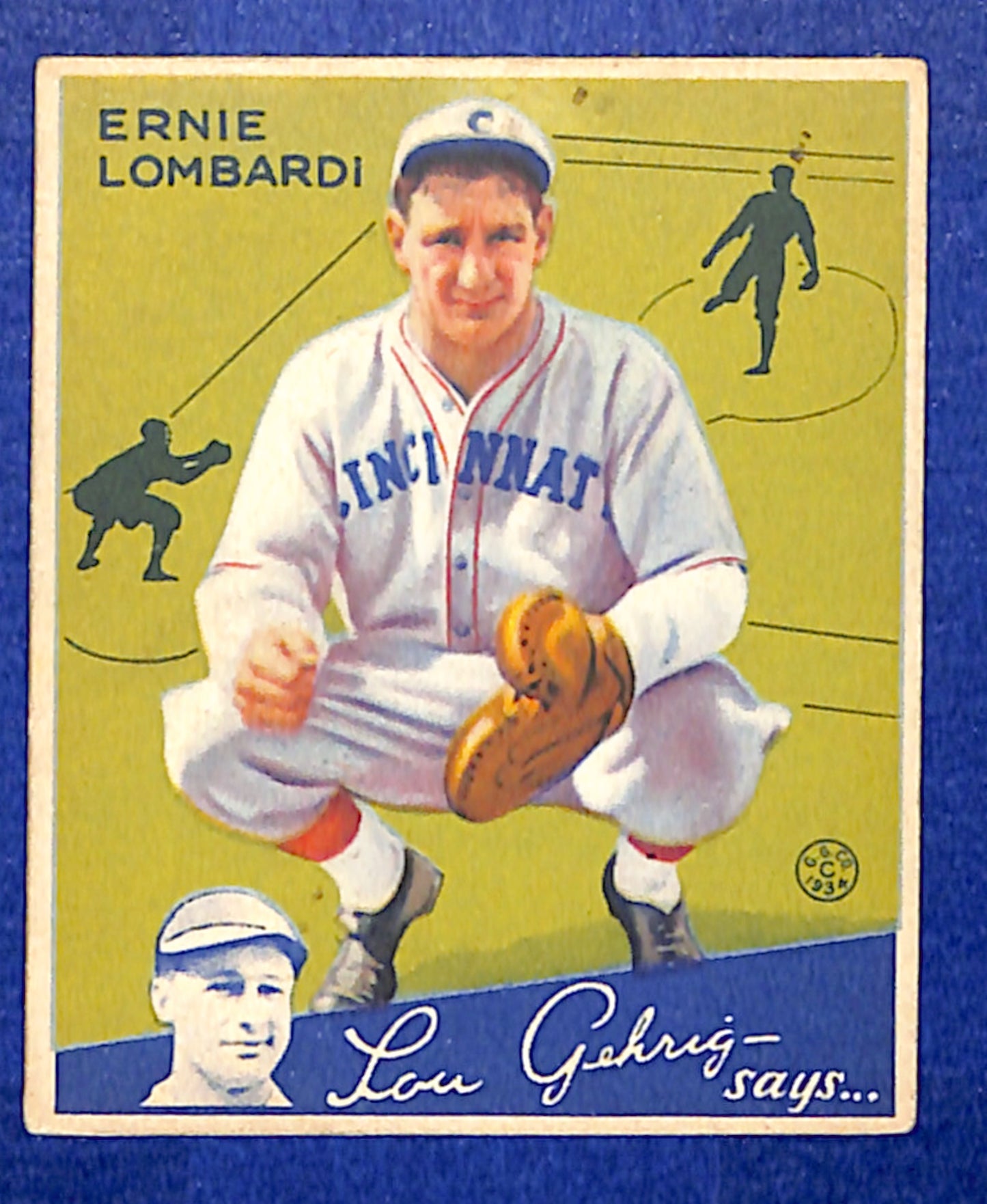 1934 Goudey (R320) #35 Ernie Lombardi NO CREASES EX 10012130
