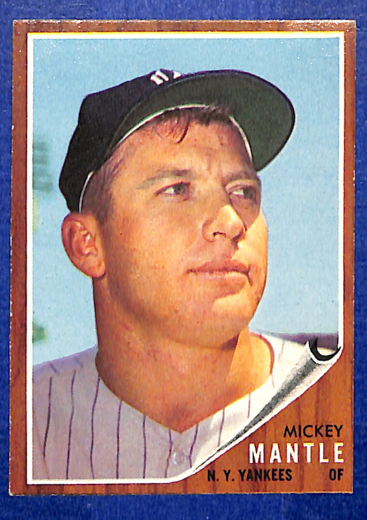 1962 Topps #200 Mickey Mantle NO CREASES EX 10012131