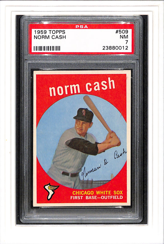 1959 Topps #509 Norm Cash PSA 7 SN 23880012
