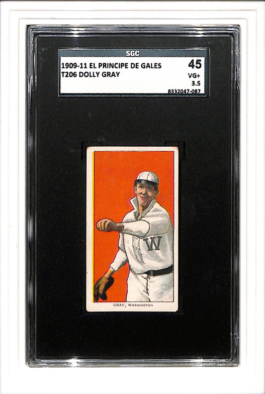 1909-11 T206 EPDG Dolly Gray SGC 3.5 SN 8332047