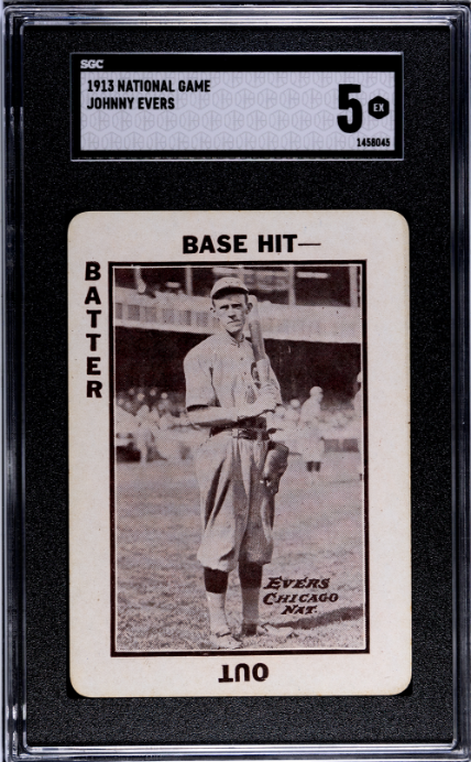 1913 National Game # Johnny Evers SGC 5 SN 1458045