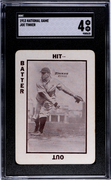 1913 National Game # Joe Tinker SGC 4 SN 9585625