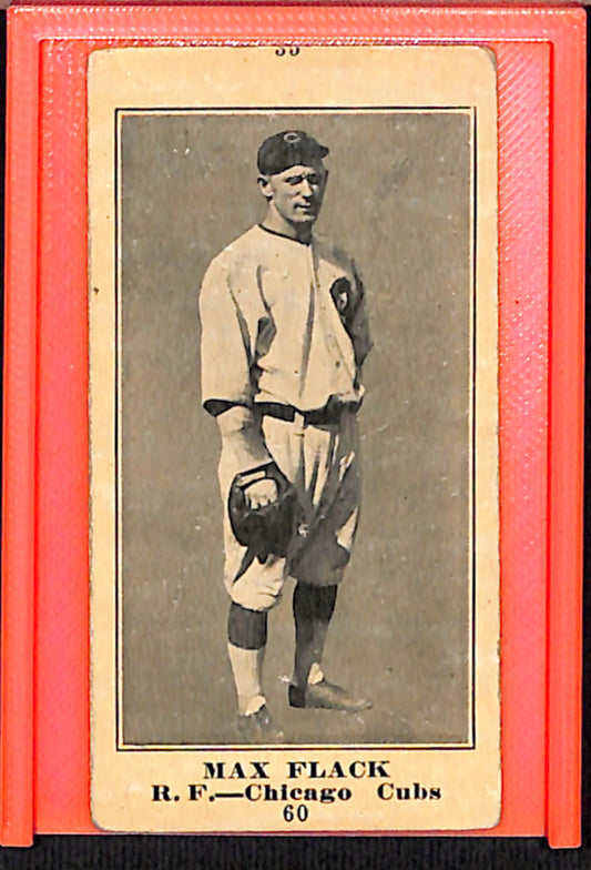 1916 Famous and Barr (M101-5) #60 Max Flack Chicago Cubs VG 10012234
