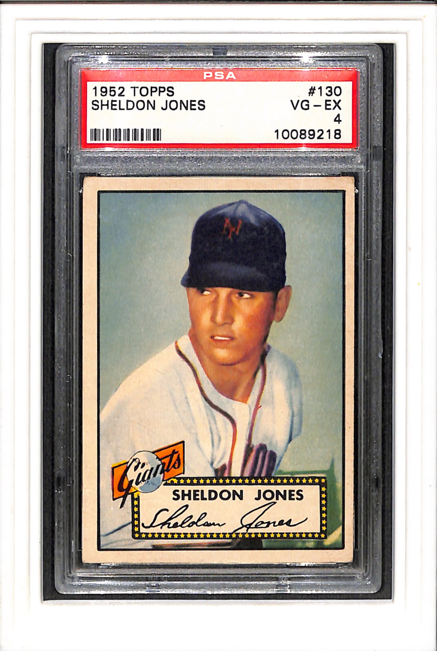 1952 Topps #130 Sheldon Jones PSA 4 SN 10089218
