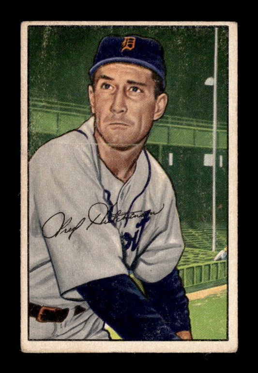 1952 Bowman #3 Fred Hutchinson Detroit Tigers G/VG 10012248