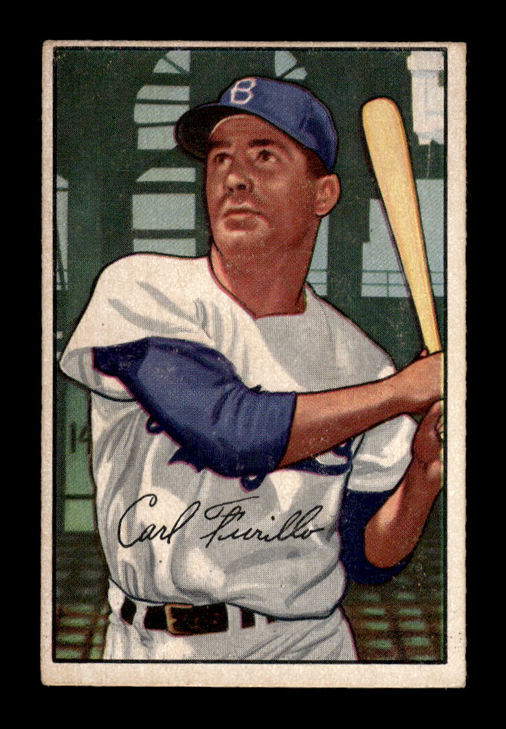 1952 Bowman #24 Carl Furillo Brooklyn Dodgers G/VG 10012255