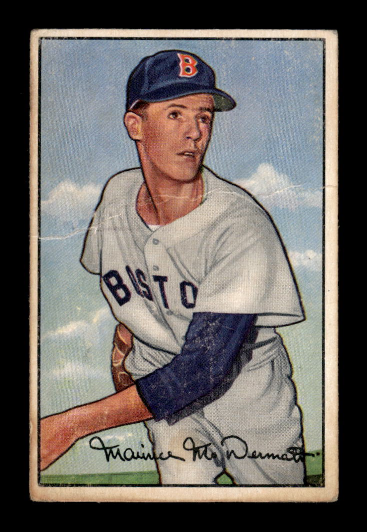 1952 Bowman #25 Maurice McDermott Boston Red Sox G/VG 10012256