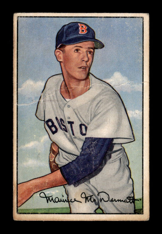1952 Bowman #25 Maurice McDermott Boston Red Sox G/VG 10012256