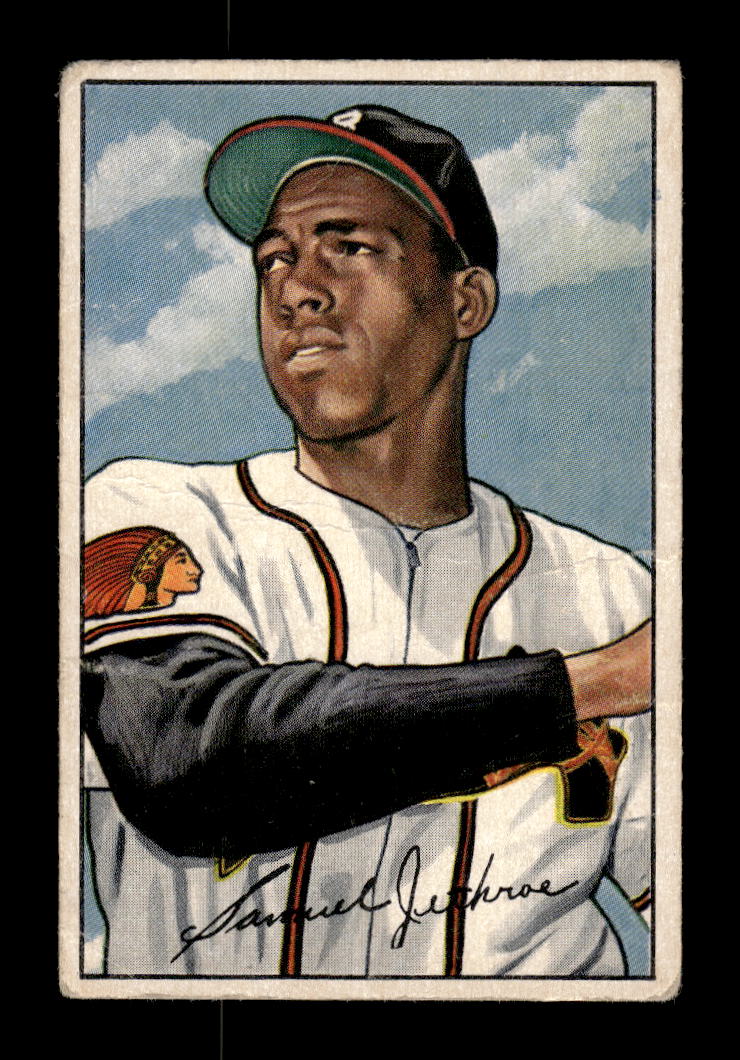 1952 Bowman #84 Sam Jethroe Boston Braves G/VG 10012282