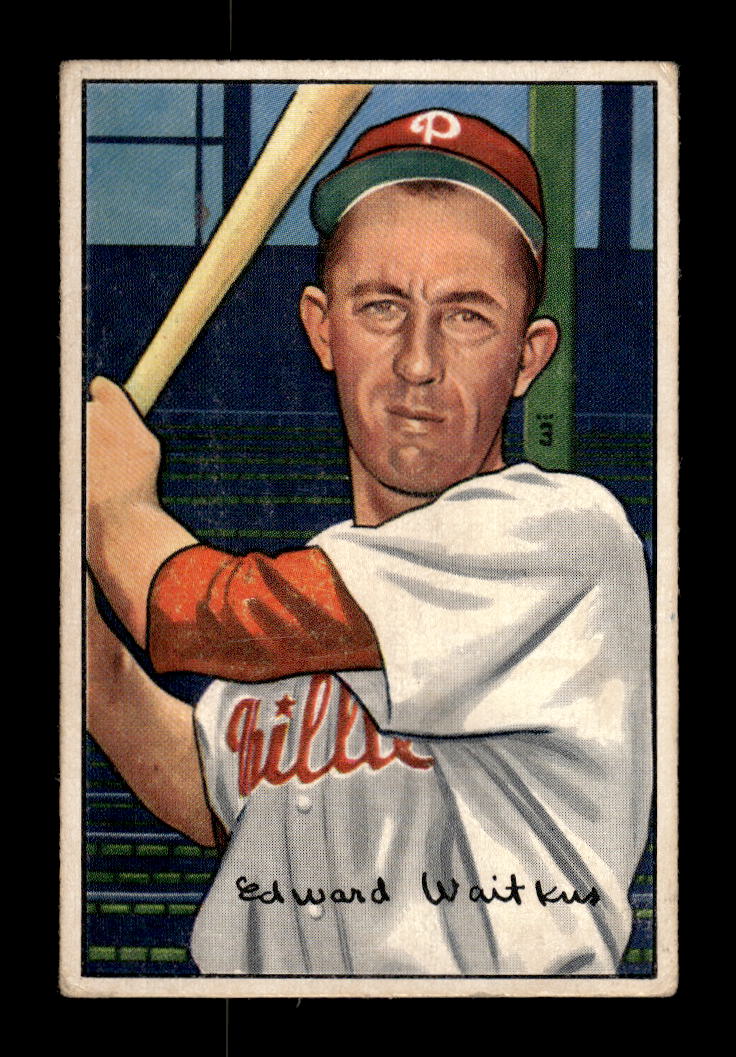 1952 Bowman #92 Eddie Waitkus Philadelphia Phillies G/VG 10012285