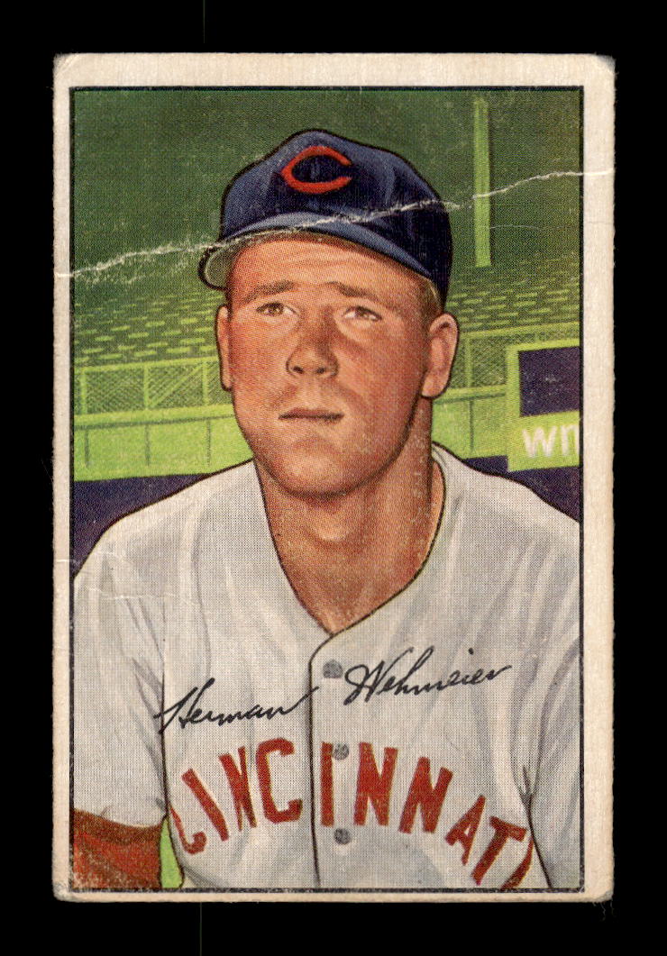 1952 Bowman #150 Herman Wehmeier Cincinnati Reds Poor 10012296