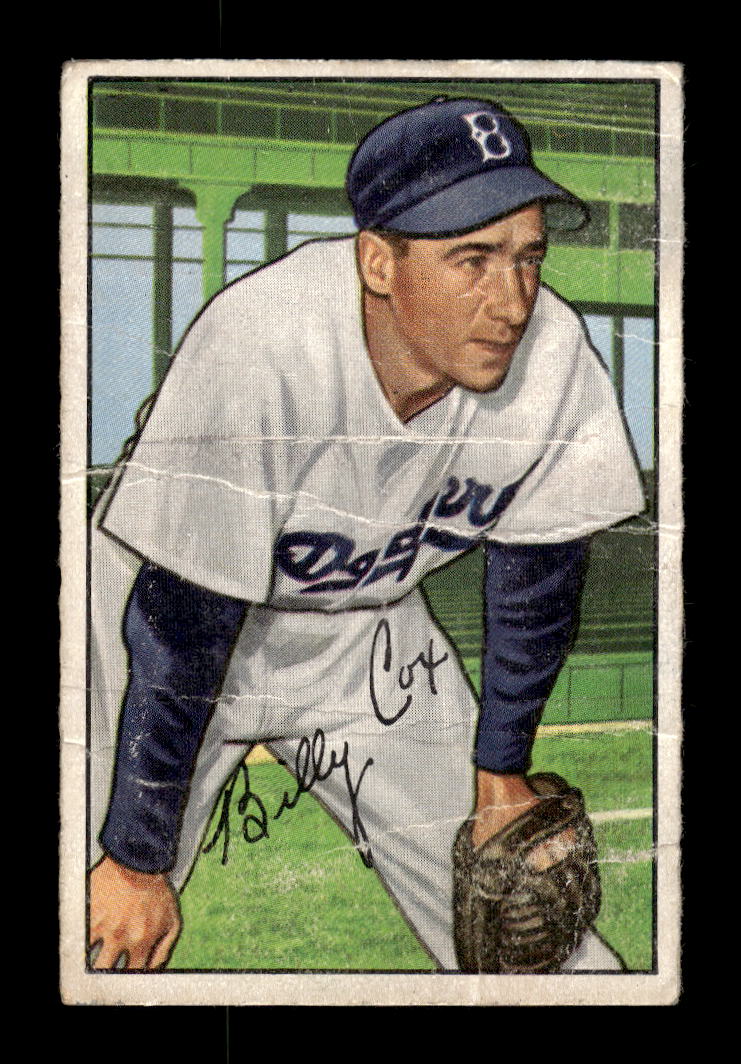1952 Bowman #152 Billy Cox Brooklyn Dodgers Poor 10012298