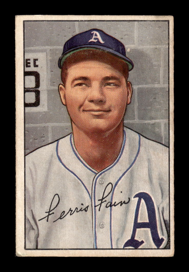 1952 Bowman #154 Ferris Fain Philadelphia Athletics G/VG 10012300