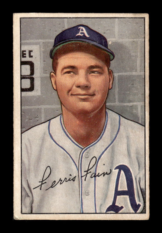1952 Bowman #154 Ferris Fain Philadelphia Athletics G/VG 10012300