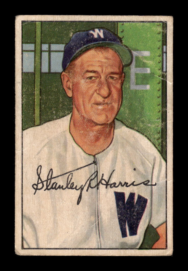 1952 Bowman #158 Bucky Harris Washington Senators G/VG 10012302