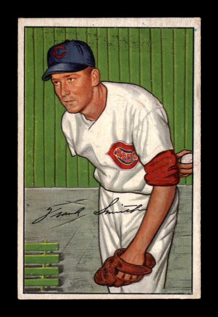 1952 Bowman #186 Frank Smith Cincinnati Reds G/VG 10012316