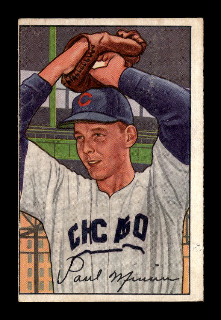 1952 Bowman #211 Paul Minner Chicago Cubs G/VG 10012328
