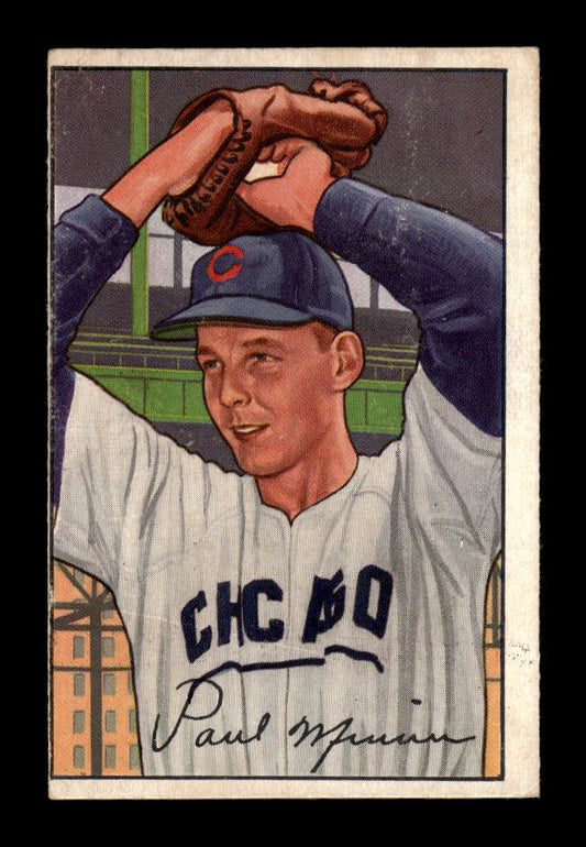 1952 Bowman #211 Paul Minner Chicago Cubs G/VG 10012328