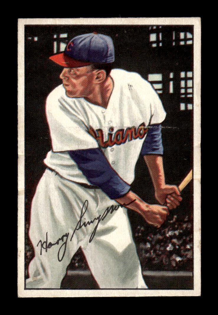 1952 Bowman #223 Harry Simpson Cleveland Indians G/VG 10012331