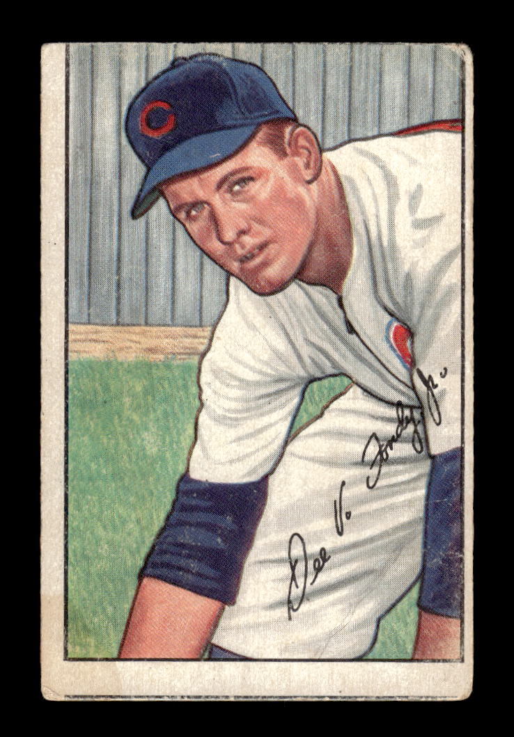 1952 Bowman #231 Dee Fondy Chicago Cubs G/VG 10012332