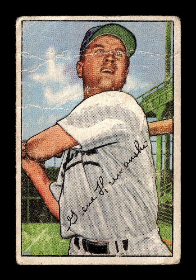 1952 Bowman #136 Gene Hermanski Chicago Cubs Poor 10012334
