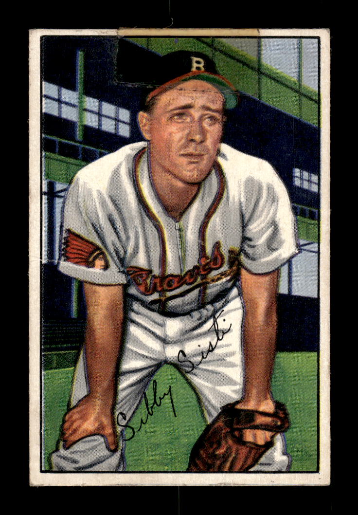 1952 Bowman #100 Sibby Sisti Boston Braves G/VG 10012338
