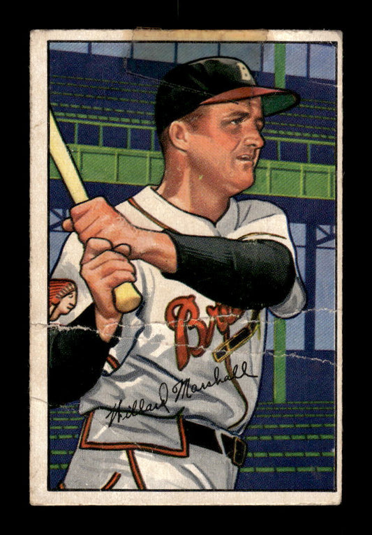 1952 Bowman #97 Willard Marshall Boston Braves Poor 10012339