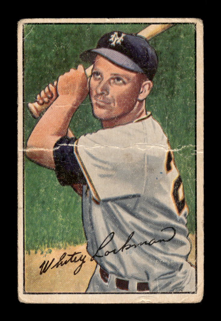 1952 Bowman #38 Whitey Lockman New York Giants Poor 10012343