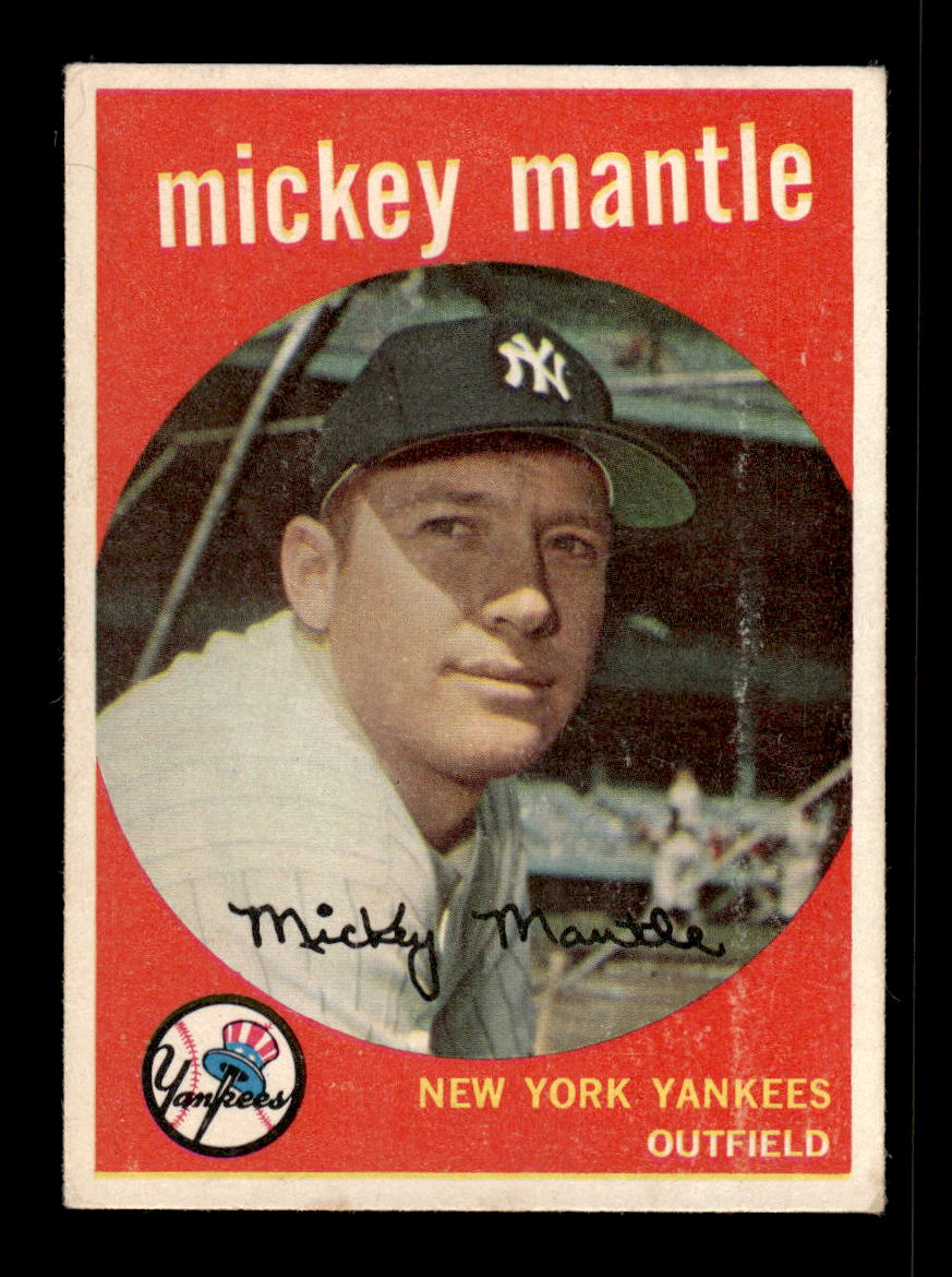 0007 - 1959 Topps #10 Mickey Mantle New York Yankees 10012352