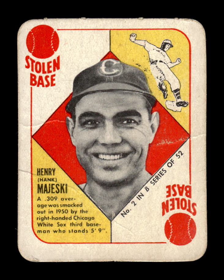 1951 Topps Blue Backs #2 Hank Majeski Chicago White Sox Poor 10012630