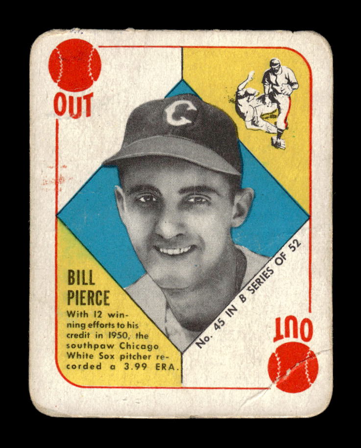 1951 Topps Blue Backs #45 Bill Pierce Chicago White Sox Poor 10012642