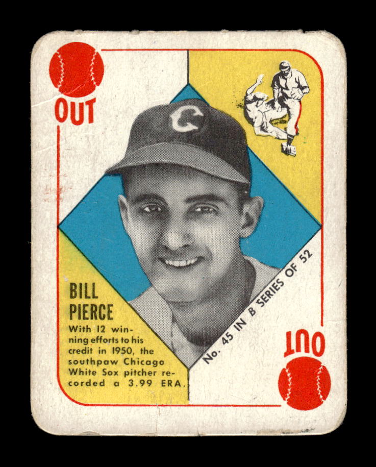 1951 Topps Blue Backs #45 Bill Pierce Chicago White Sox Poor 10012643