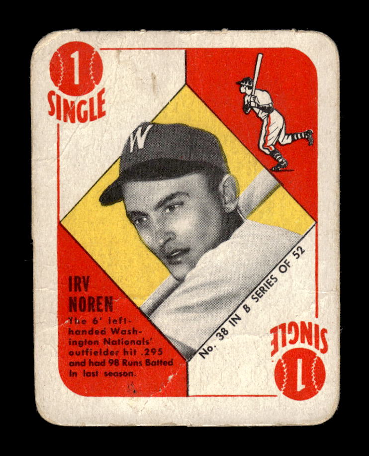 1951 Topps Blue Backs #38 Irv Noren Washington Senators Poor 10012654